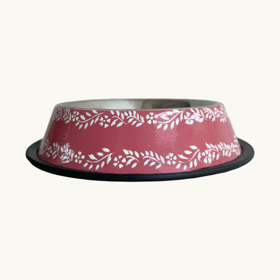 Enamel dog bowl best sale