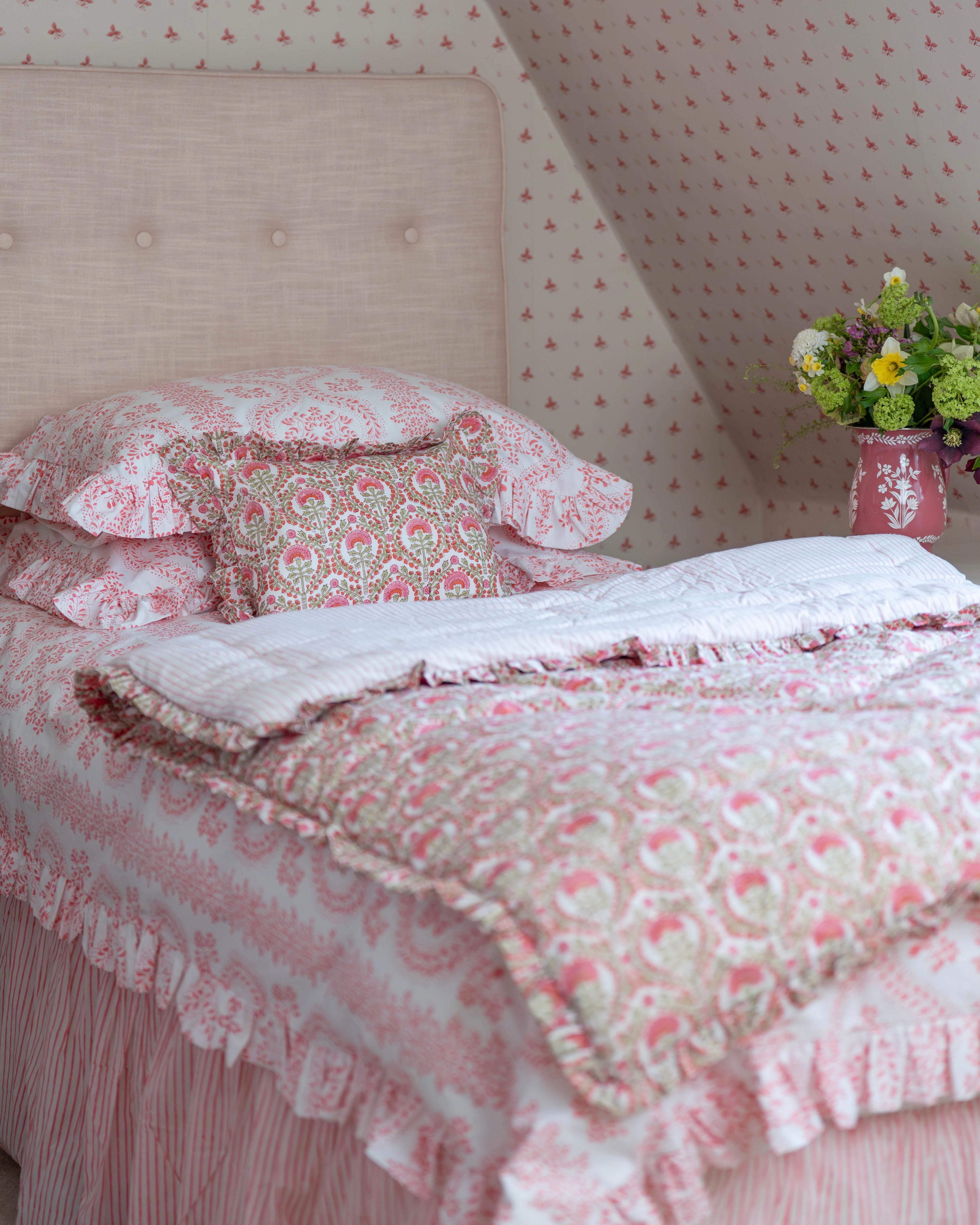 Freya Handblocked Frilled Eiderdown