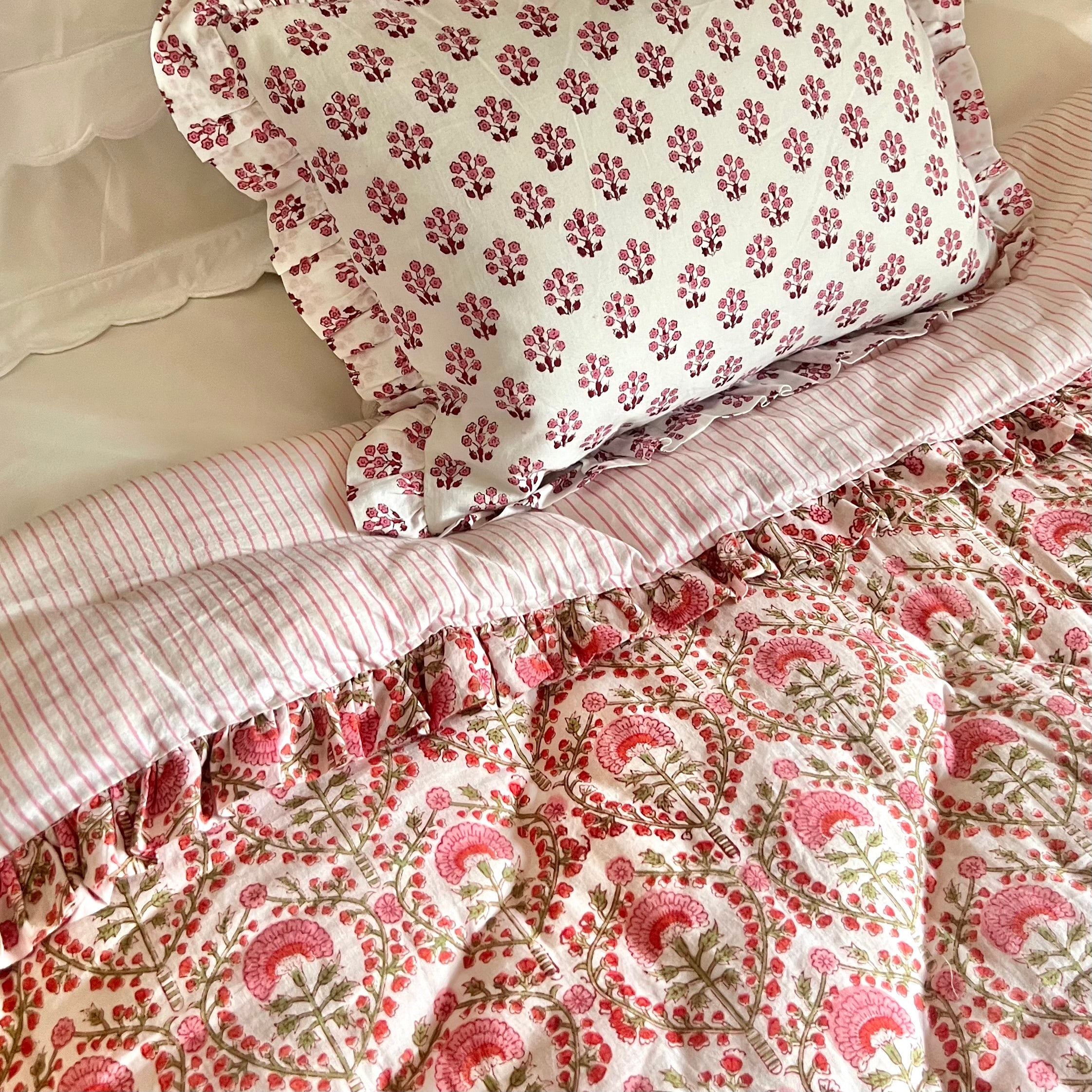 Freya Handblocked Frilled Eiderdown