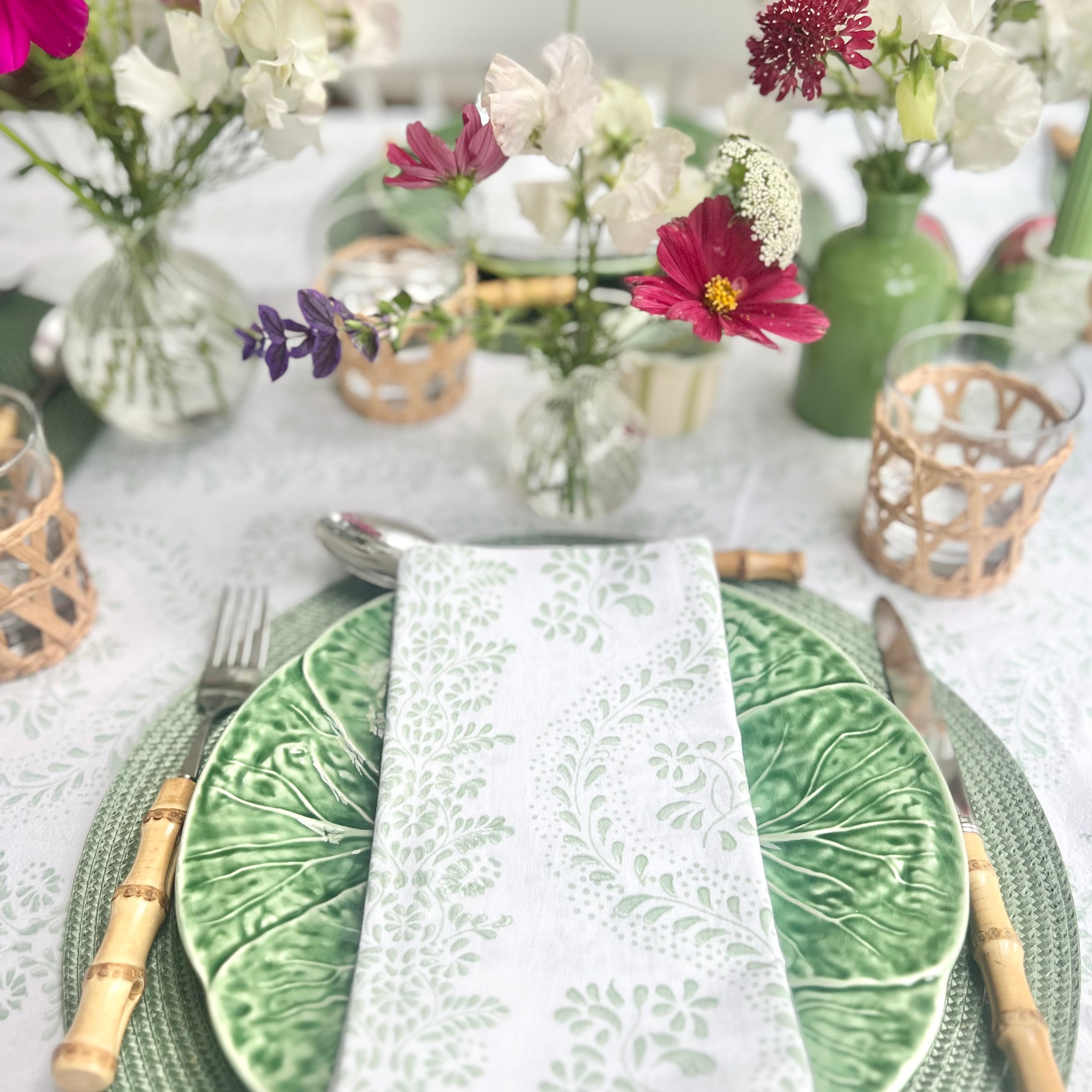 Green Rosalie Napkins