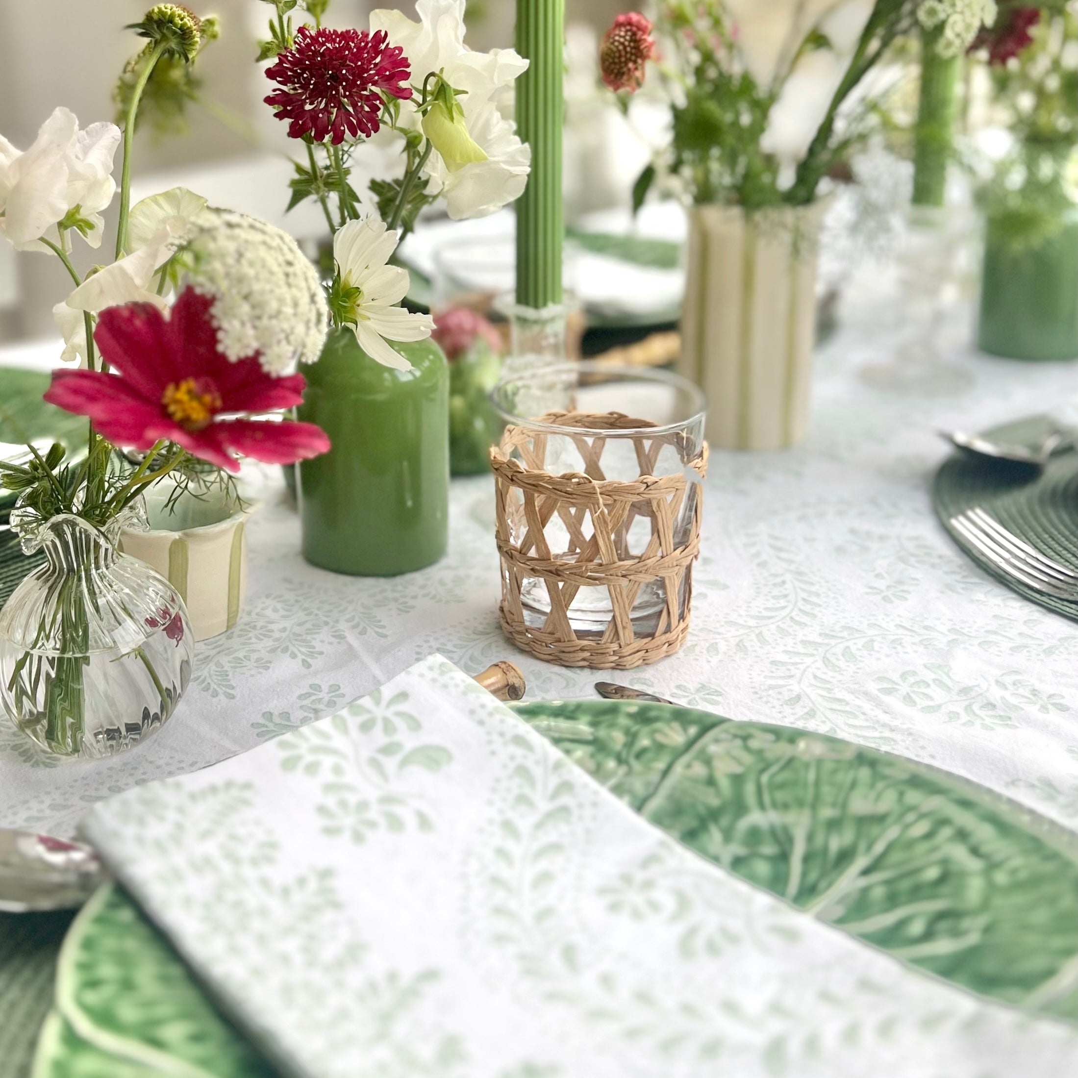 Green Rosalie Napkins