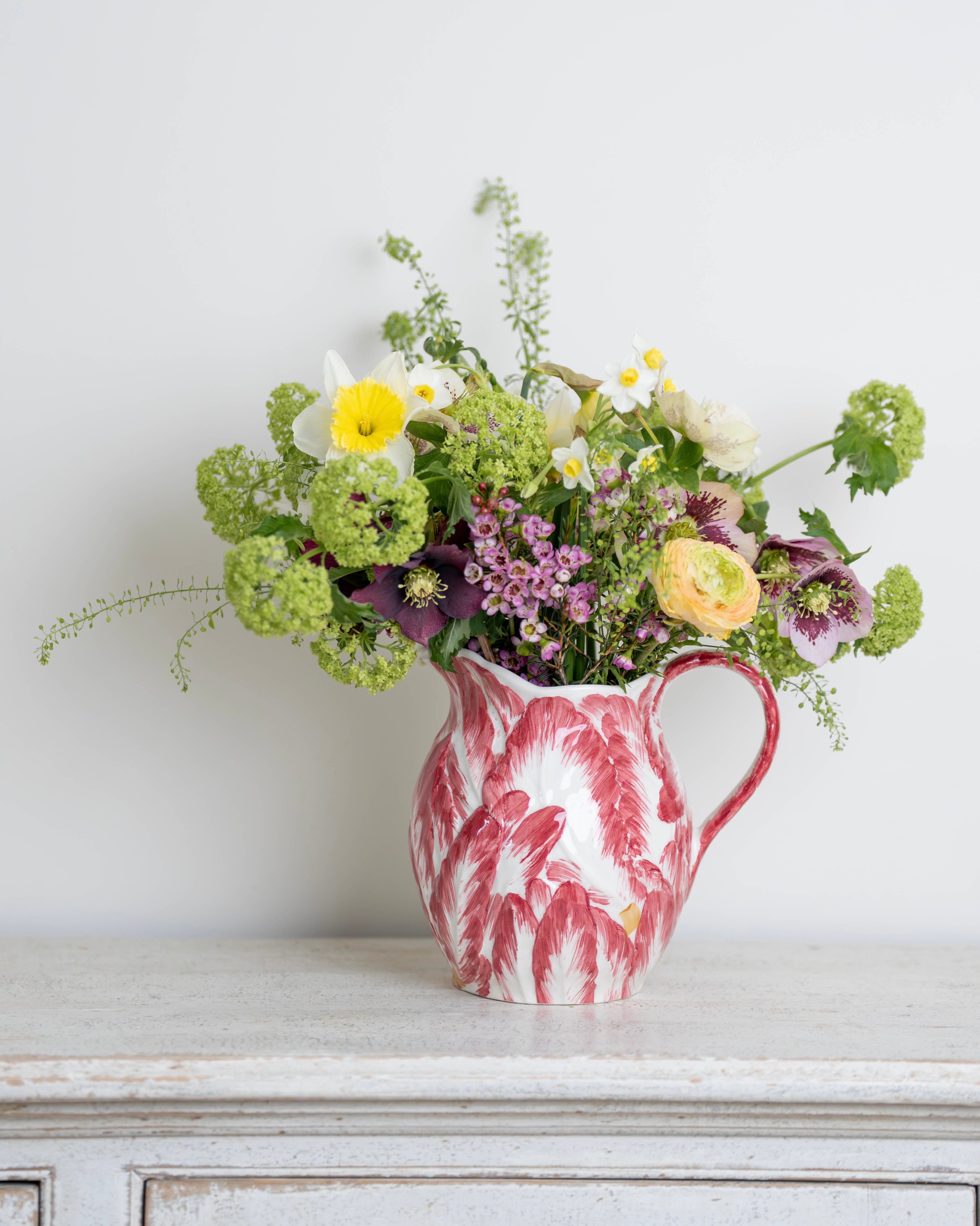 Pink Ceramic Raddichio Jug