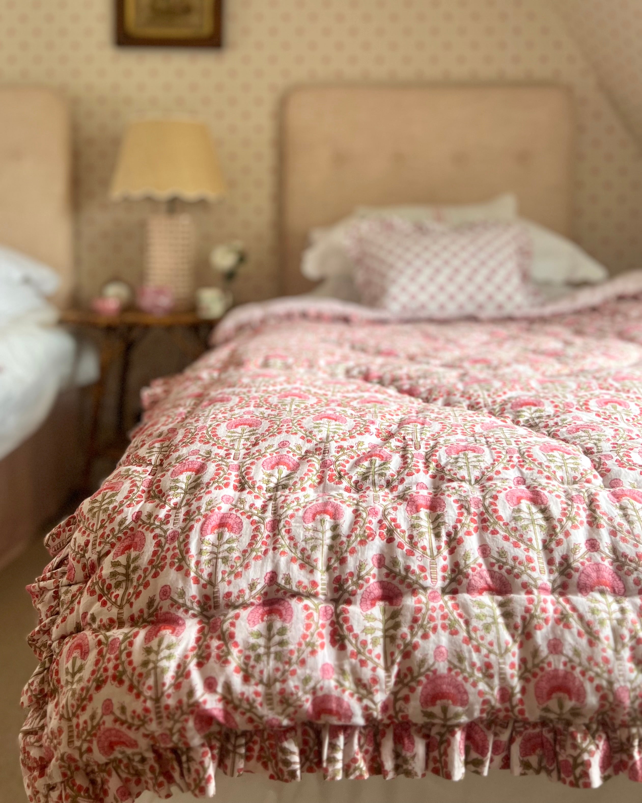 Freya Handblocked Frilled Eiderdown