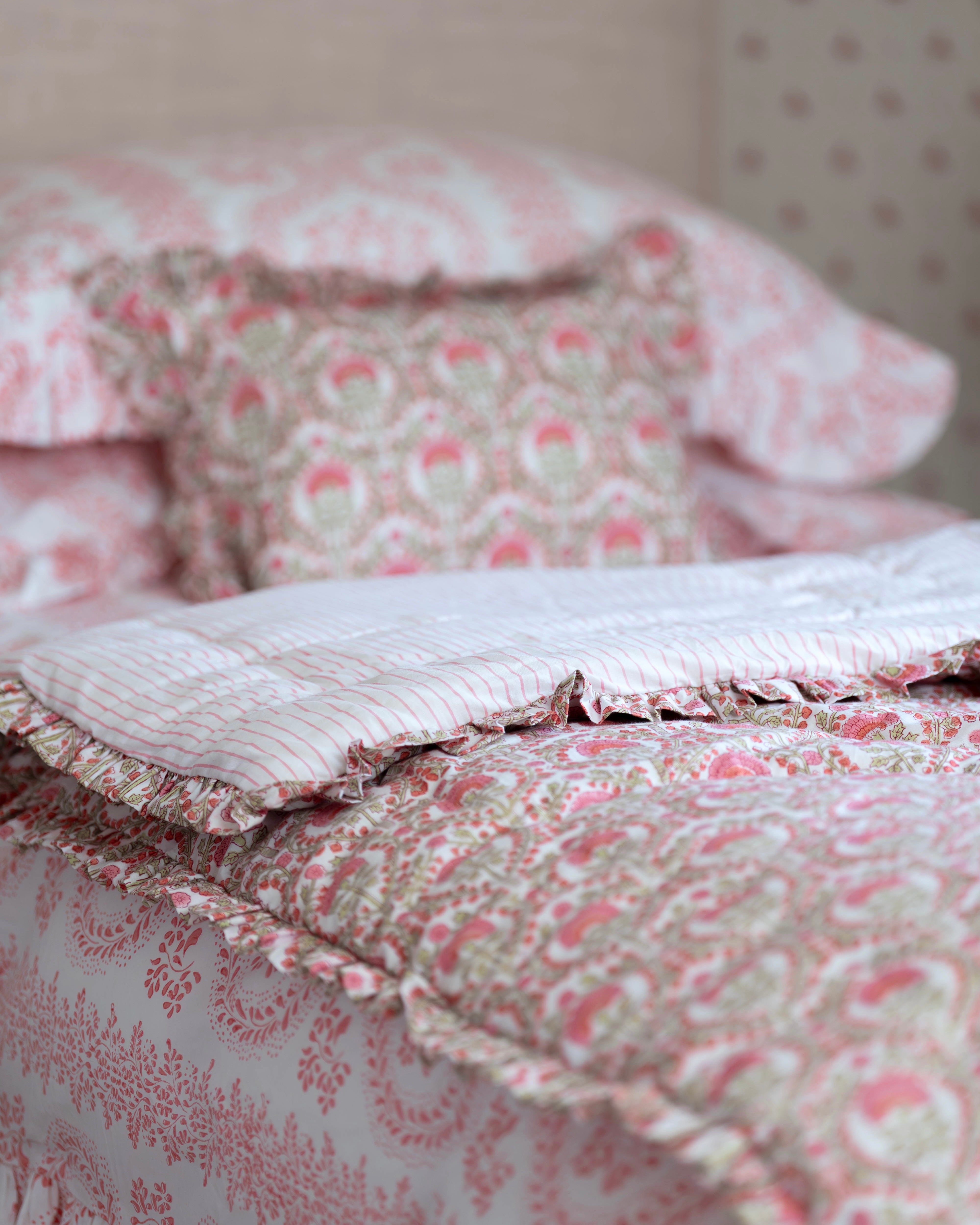 Freya Handblocked Frilled Eiderdown