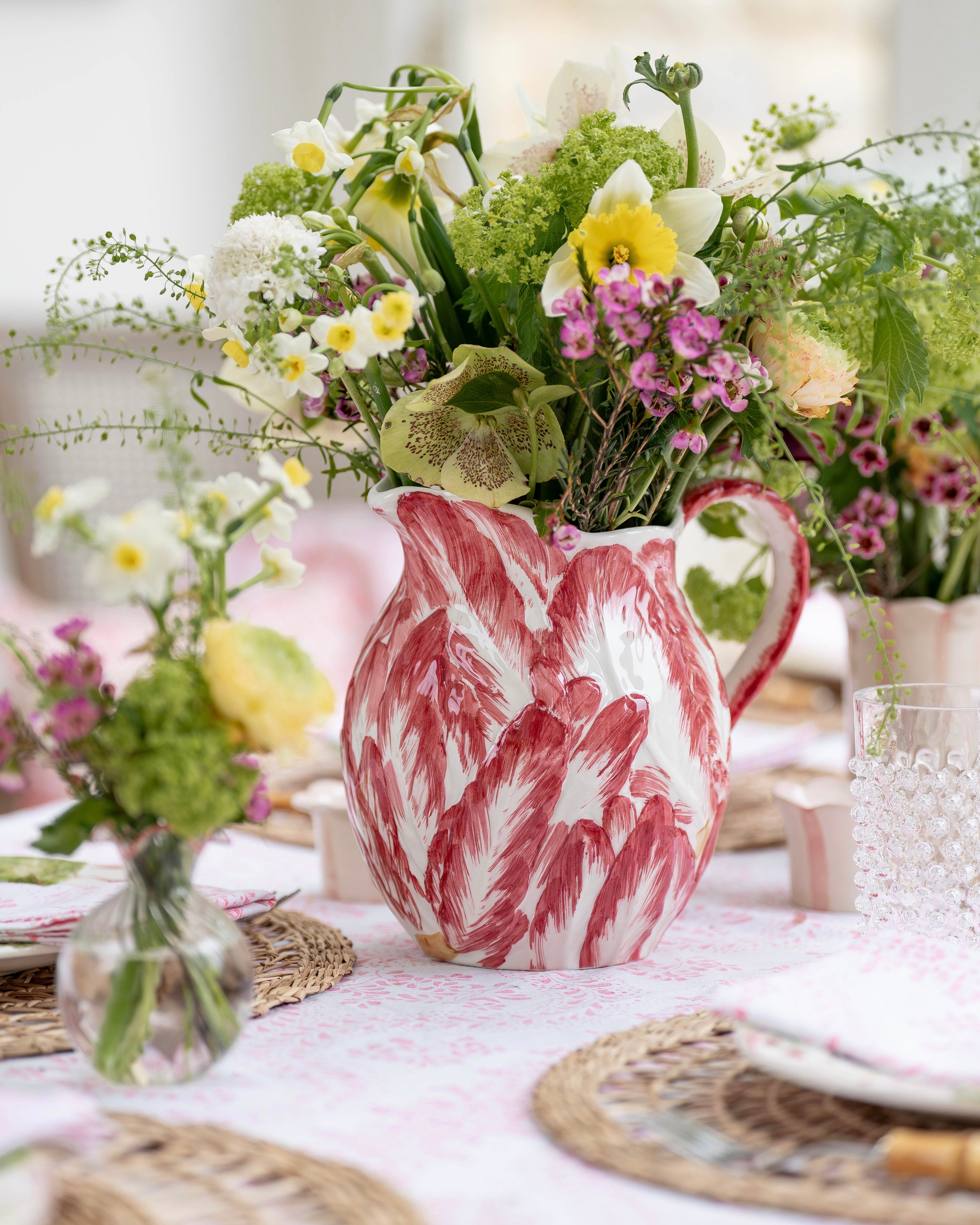 Pink Ceramic Raddichio Jug