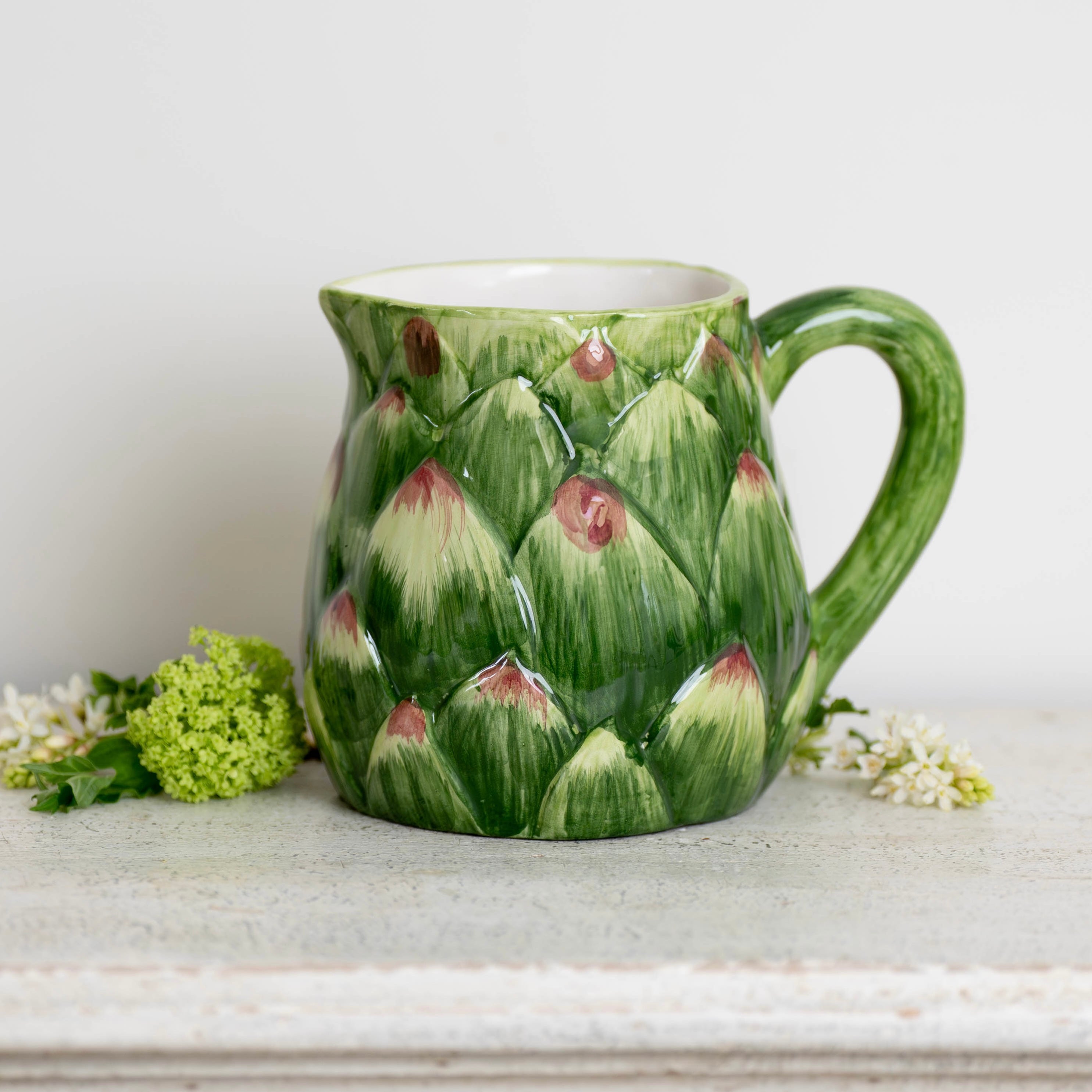 Ceramic Artichoke Pitcher