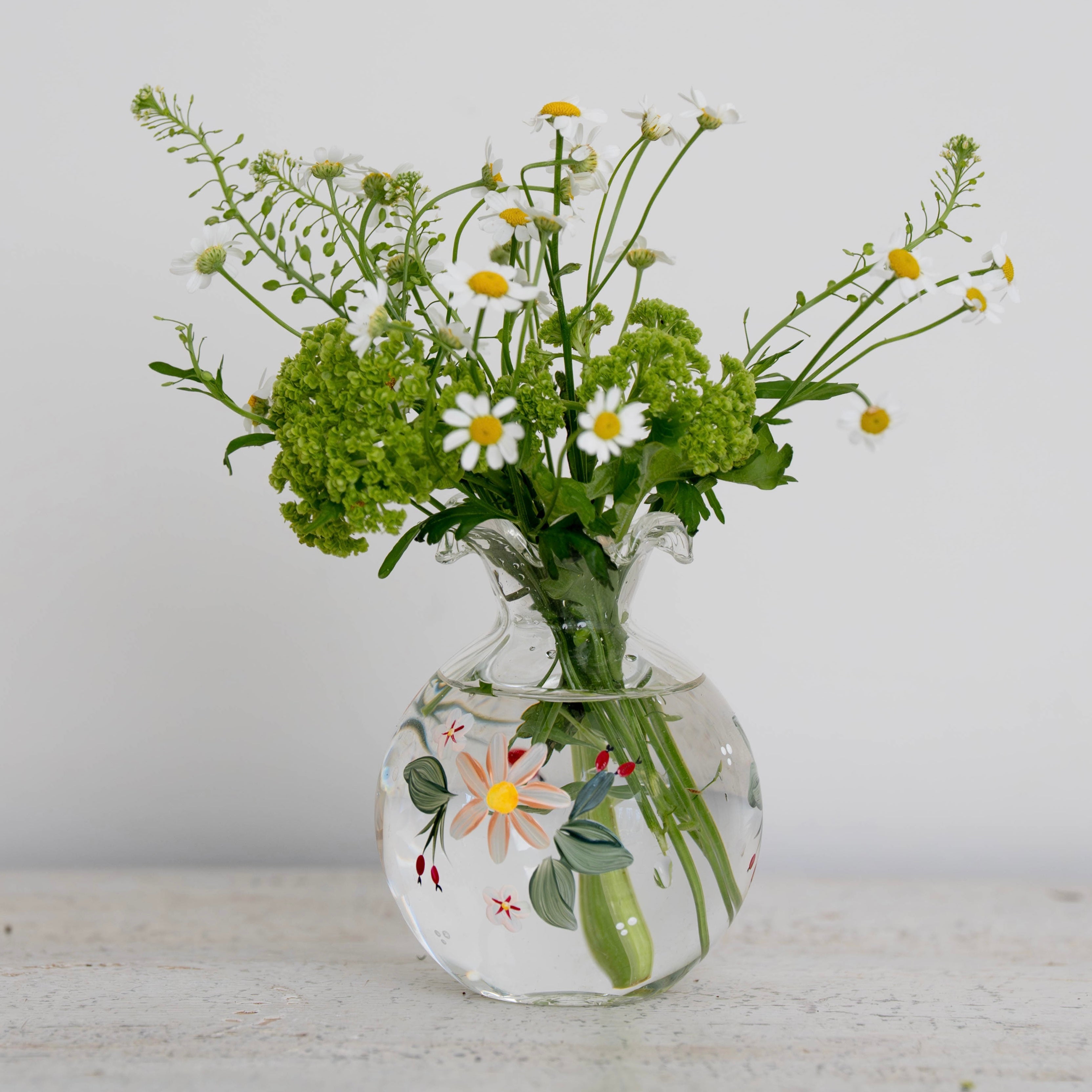 Pink Aster Ditsy Bud Vase