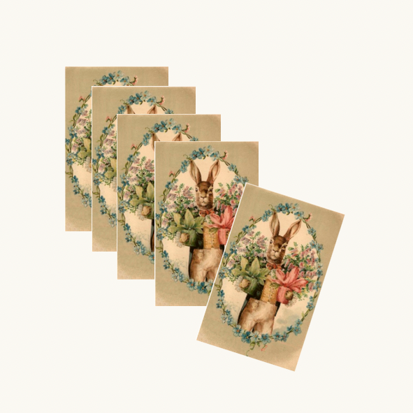 Vintage Easter Rabbit Gift Tags