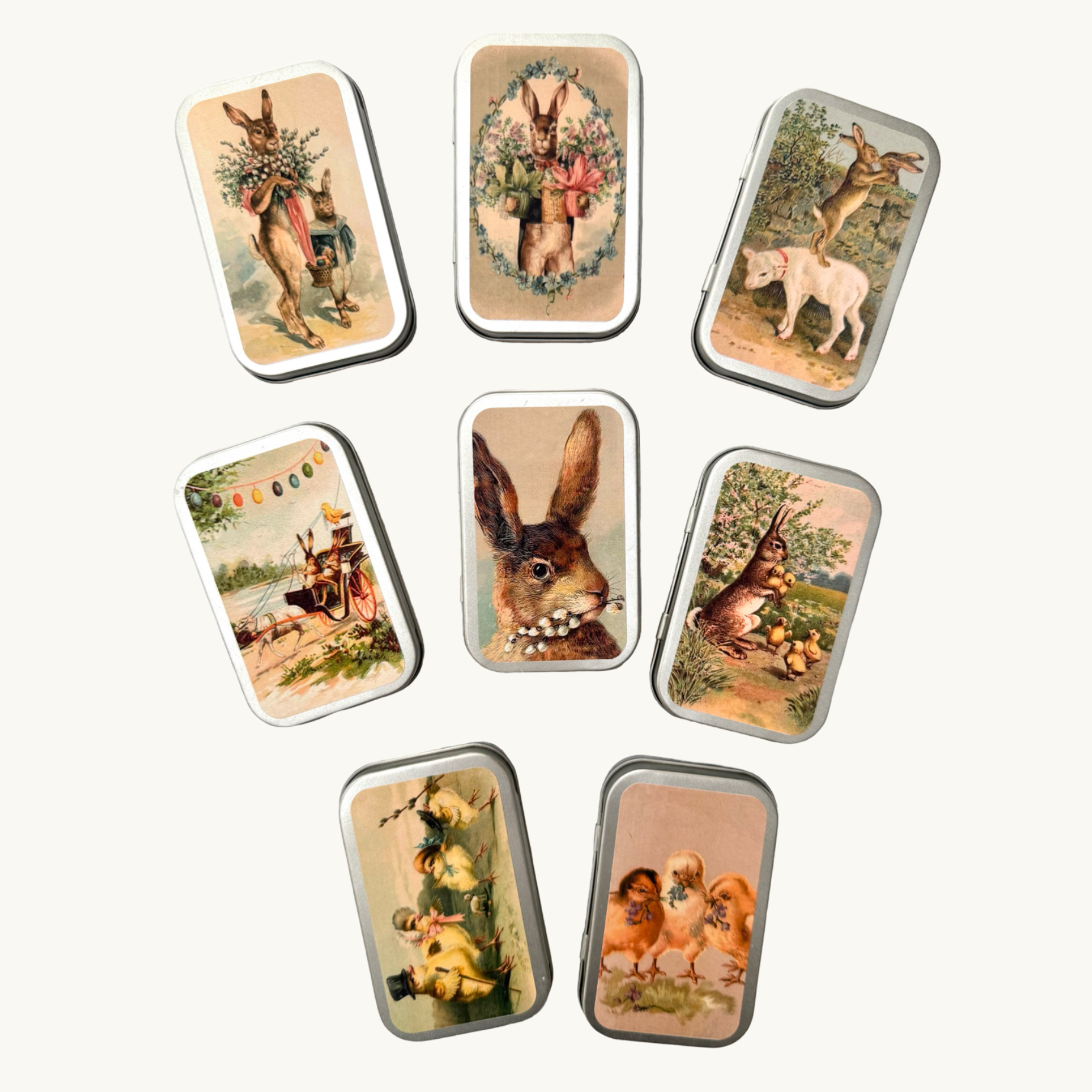 Vintage Easter Collage Pastille Tins