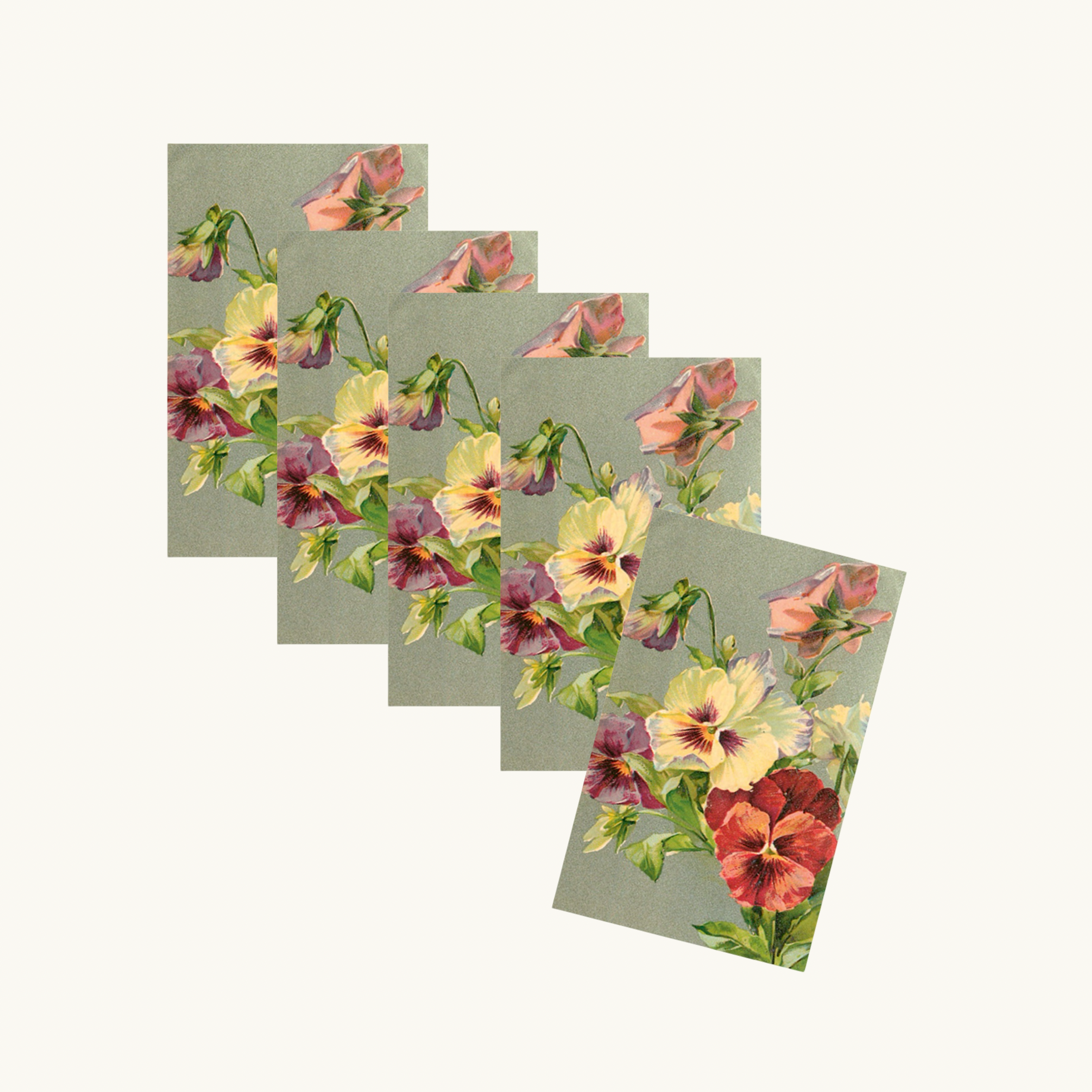 Vintage Pansy Gift Tags