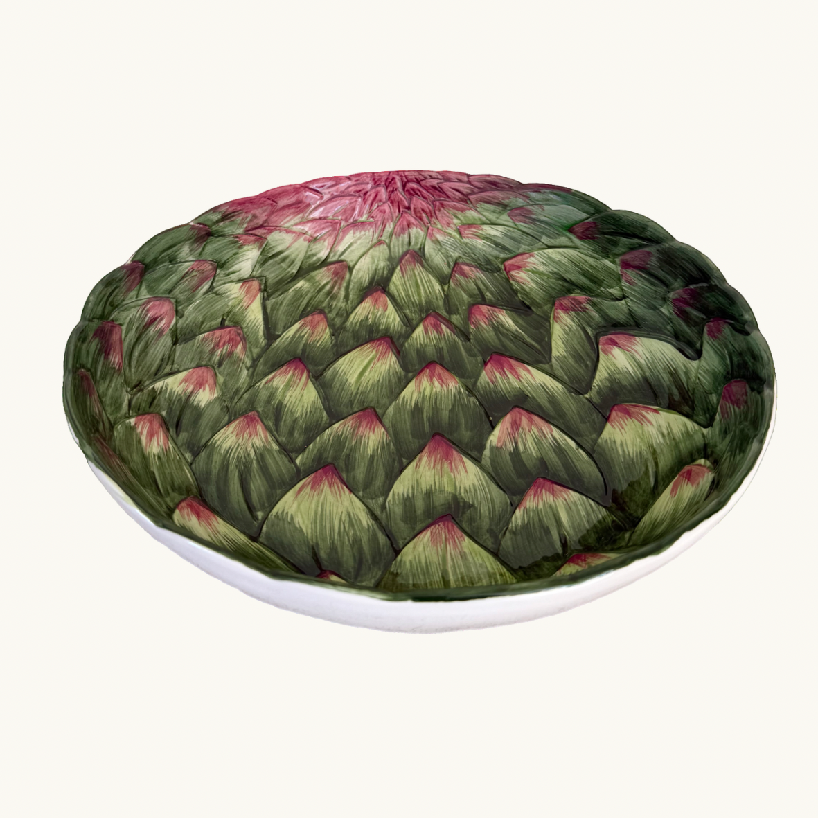 Large Ceramic Artichoke Salad Bowl