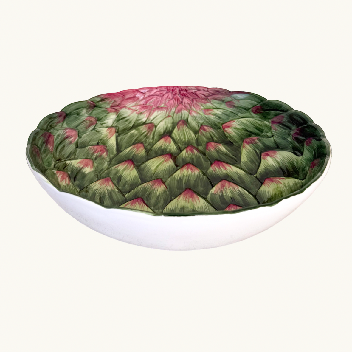 Large Ceramic Artichoke Salad Bowl