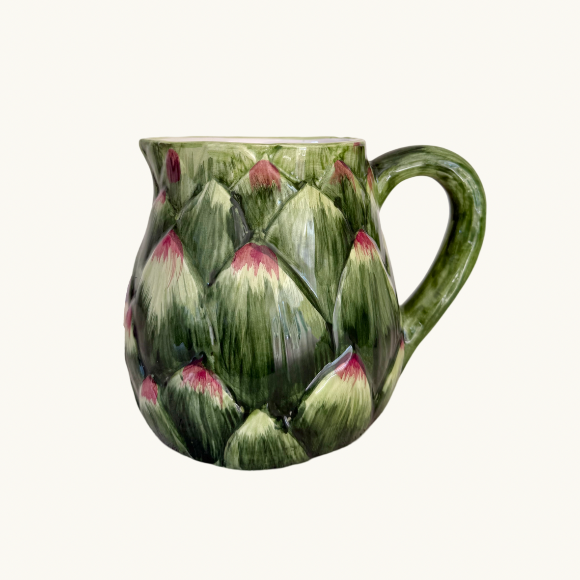 Ceramic Artichoke Pitcher