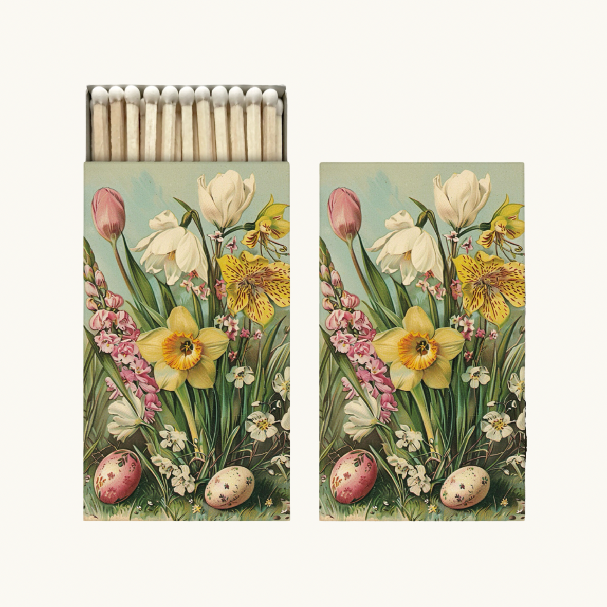 Vintage Spring Flower Matches