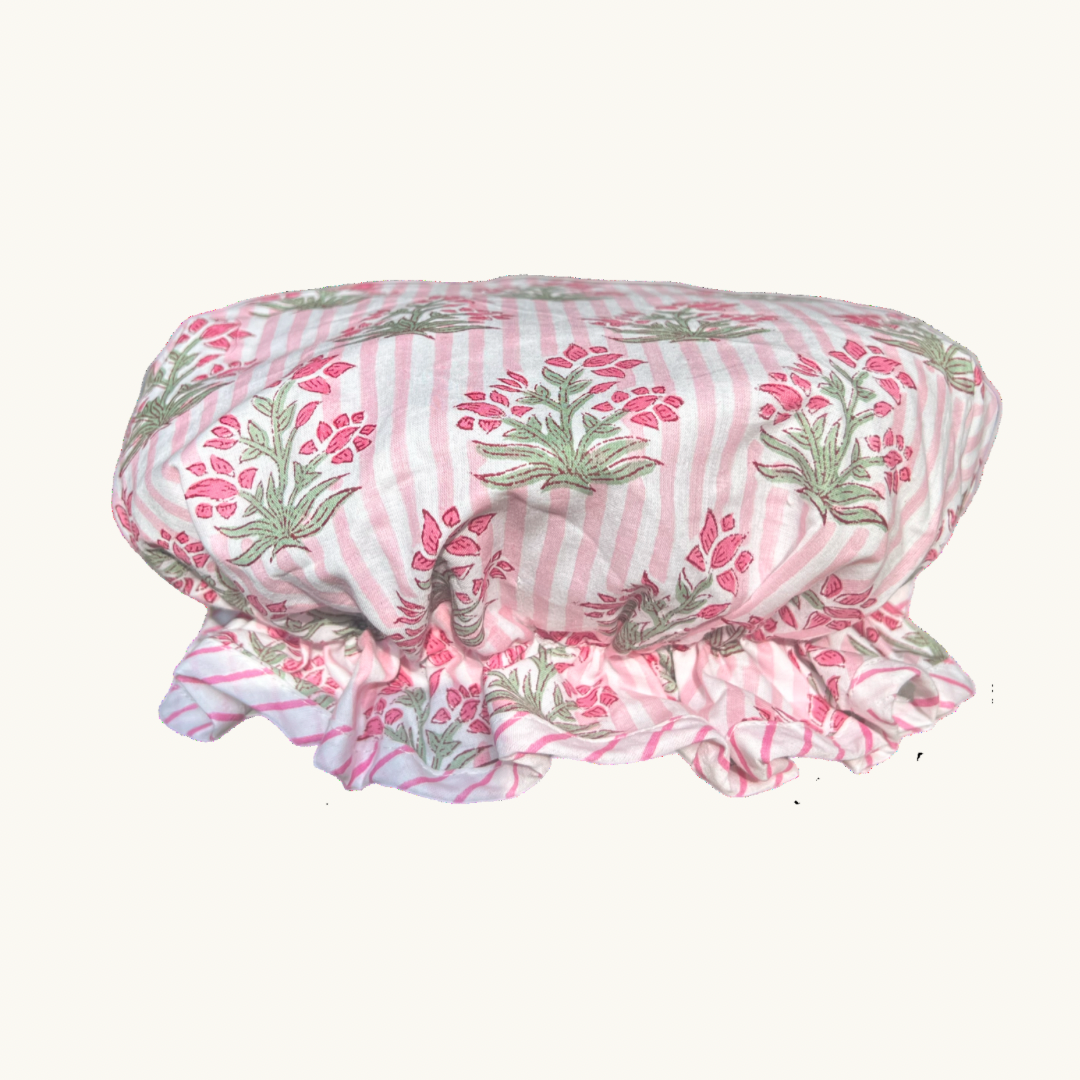 Pink Johari Shower Cap