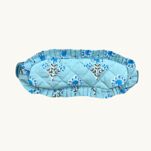 Blue Nancy Quilted Eye Mask